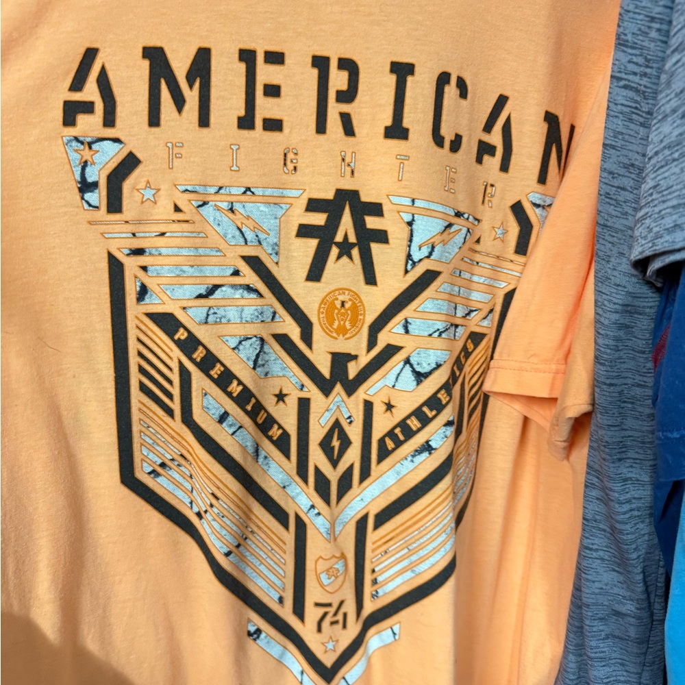 American Fighter Orange Graphic T-Shirt